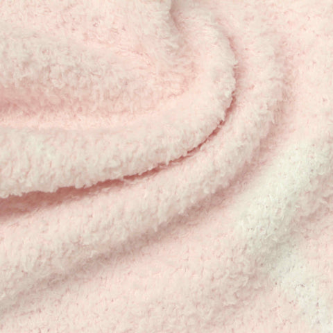Jacquard 100% Polyester Pointelle Knit Fabric, 370 gsm, 160 cm — Pink