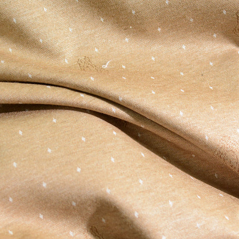 Beige Dots Jacquard, Poly-Viscose