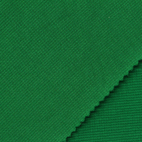 Cotton Polyester Stretch Knit Fabric, 360 gsm, 155 cm — Green