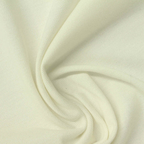 Polyester Stretch Piqué Knit Fabric, 232 gsm, 192 cm — Beige