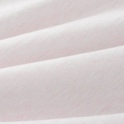White Marl Jersey Knit, Cotton-Poly