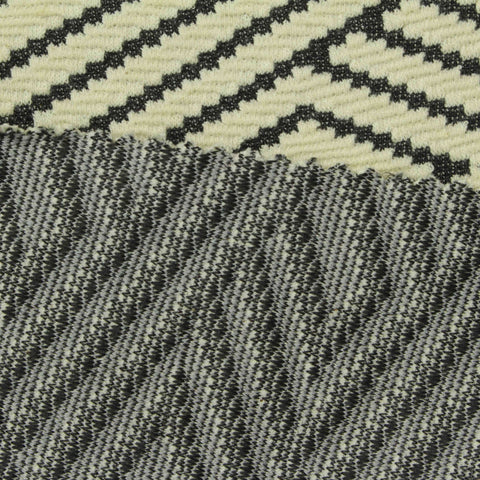 Jacquard Cotton Polyester Stretch Knit Fabric, 300 gsm, 170 cm — Beige
