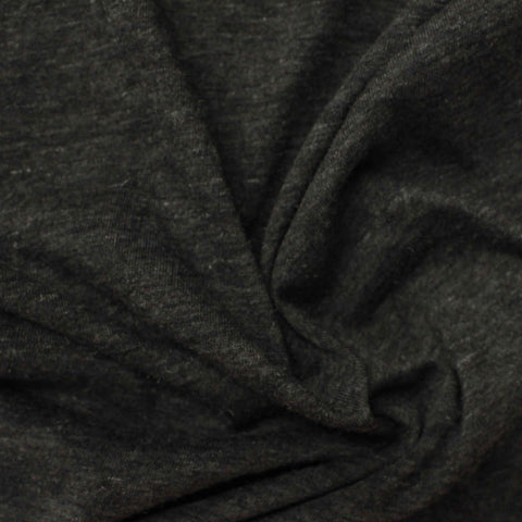 Dark Grey Marl Jersey Knit, Poly-Viscose, 145 gsm, 180 cm