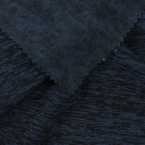 Dark Blue Marl Fleece, Polyester, 230 gsm