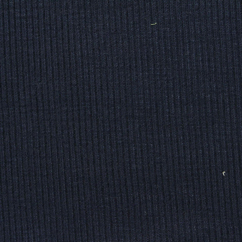 Navy Rib Knit, Viscose