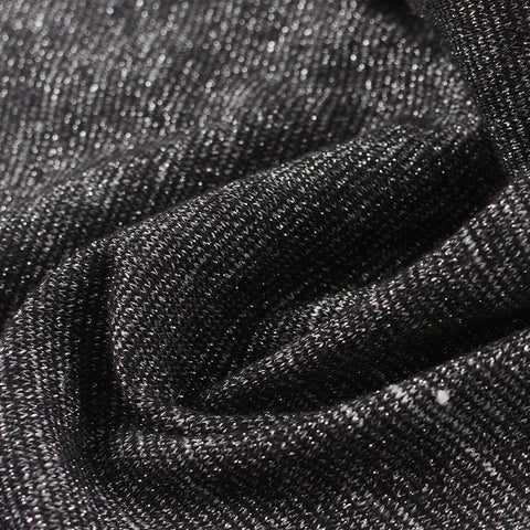 Black Marl Knit, Poly-Viscose, 295 gsm