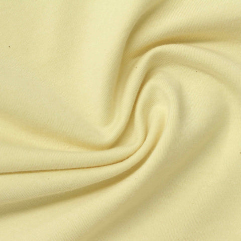 Cotton Stretch Jersey Knit Fabric, 230 gsm, 175 cm — Yellow
