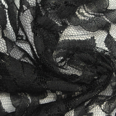 Black Floral Lace, Nylon, 135 cm, ref EF-243222