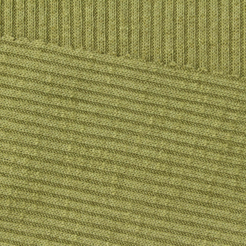 Slub Viscose Polyester Stretch Rib Knit Fabric, 230 gsm, 160 cm — Khaki