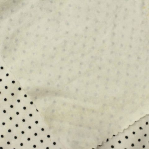 Black Dots Jersey Knit, Cotton, 140 gsm