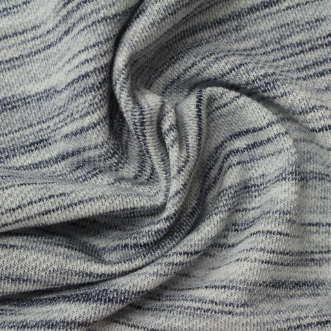 Grey Marl French Terry, Poly-Viscose, 201 gsm