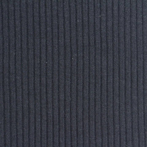 Charcoal Rib Knit, Cotton-Viscose