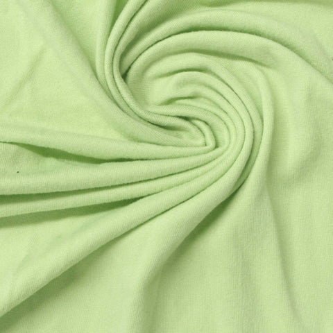 Polyester Stretch Milk Silk Knit Fabric, 185 gsm, 168 cm — Green
