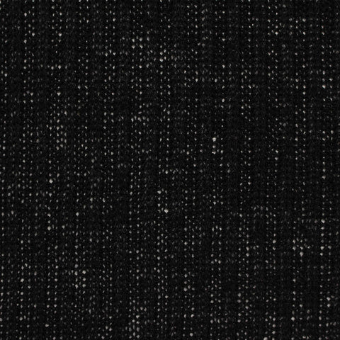 Black Openwork Rib Knit, Viscose-Poly