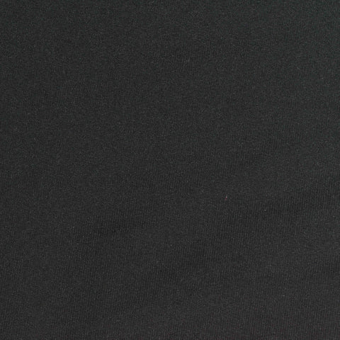 Brushed Polyester Stretch Milk Silk Knit Fabric, 265 gsm, 150 cm — Black