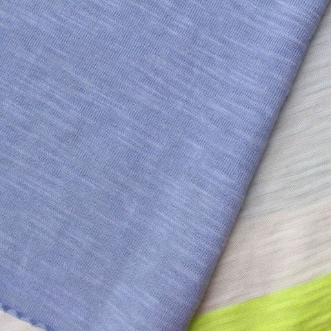Light Blue Horizontal-Stripe Knit