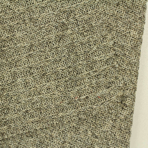 Polyester Viscose Stretch Rib Knit Fabric, 190 gsm, 150 cm — Khaki