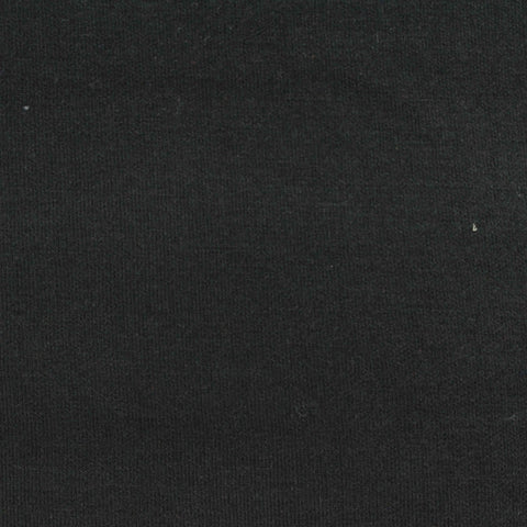 Polyester Viscose Stretch Scuba Knit Fabric, 380 gsm — Black