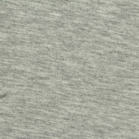 Light Grey Heathered-Marl Scuba Knit, Poly-Viscose, 290 gsm