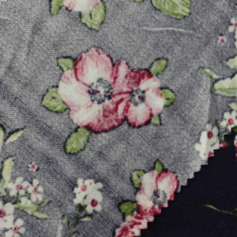 Red Roses Jersey Knit, Polyester