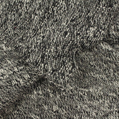Black Marl Chunky Knit, Poly-Acrylic, 416 gsm