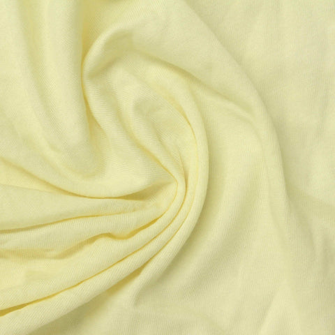 100% Cotton Jersey Knit Fabric, 115 gsm, 165 cm — Yellow