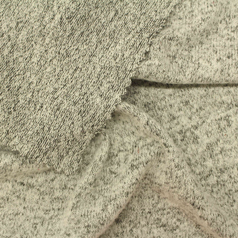 Dark Grey Marl Chunky Knit, Viscose-Poly, 203 gsm