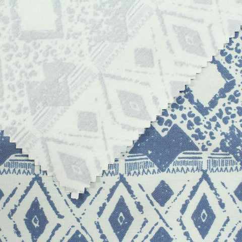 Blue Diamonds Bengaline, Viscose-Nylon