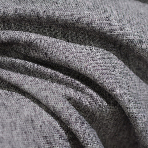 Grey Heathered-Marl French Terry, Poly-Viscose