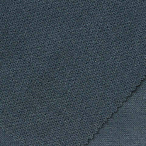Polyester Cotton Stretch Interlock Knit Fabric, 220 gsm, 160 cm — Navy