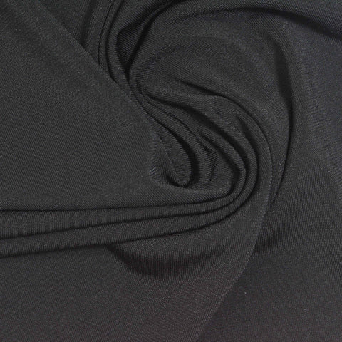 Polyester Stretch ITY Knit Fabric, 220 gsm, 155 cm — Grey