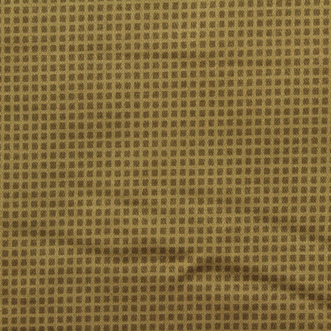 Khaki Tone-on-Tone Grid Jacquard, Cotton
