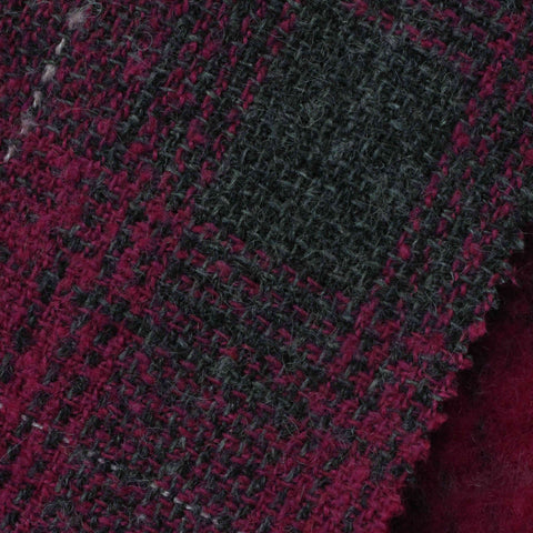 Dark Grey Bold-Plaid Woven, Polyester