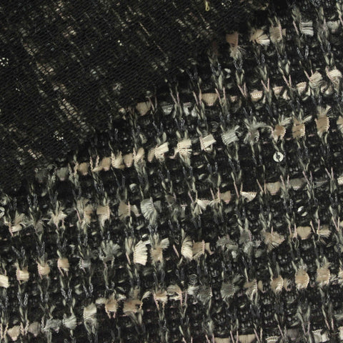 Black Marl Bouclé, Polyester, 246 gsm