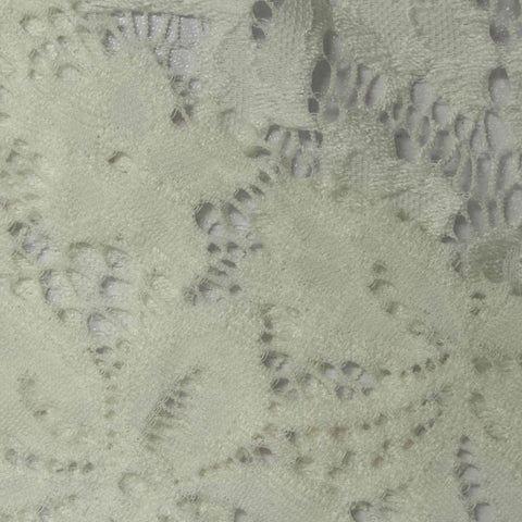Off-White Floral Lace, Nylon, 140 gsm