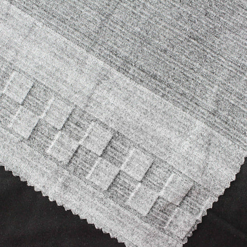 Black Checks Faux Suede, Polyester