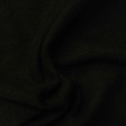Acrylic Stretch Chunky Knit Fabric, 212 gsm, 160 cm — Black