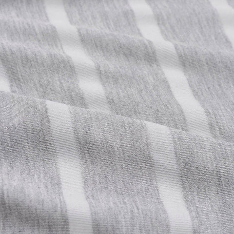 White Stripes Knit, Viscose-Poly