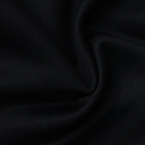 Brushed Polyester Stretch Knit Fabric, 272 gsm, 160 cm — Black