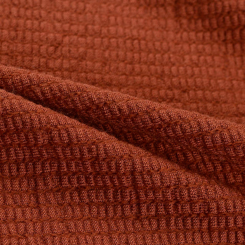 Striped Viscose Stretch Knit Fabric, 211 gsm — Red