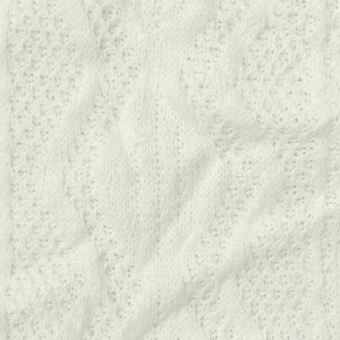 Cream Openwork Pointelle Knit, Polyester, 260 gsm, 160 cm
