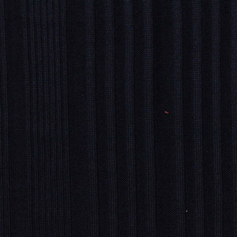 Brushed Polyester Stretch Rib Knit Fabric, 220 gsm — Navy