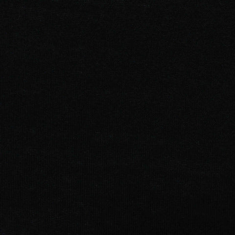 Viscose Stretch Jersey Knit Fabric, 125 gsm, 150 cm — Black