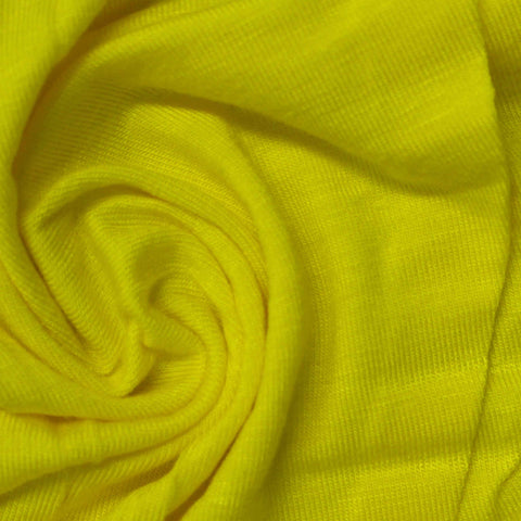 Viscose Stretch Jersey Knit Fabric, 160 gsm, 170 cm — Yellow