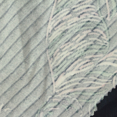 Pink Tiger Rib Knit, Polyester