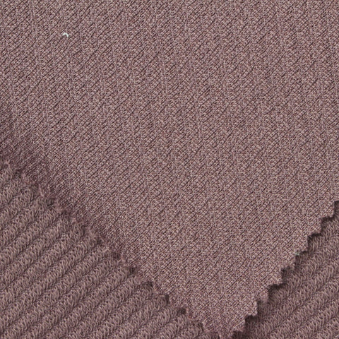 Polyester Cotton Stretch Knit Fabric, 320 gsm, 155 cm — Purple