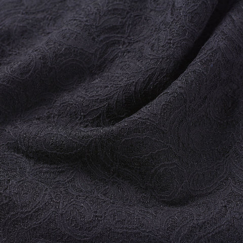 Black Floral Lace, Poly-Viscose