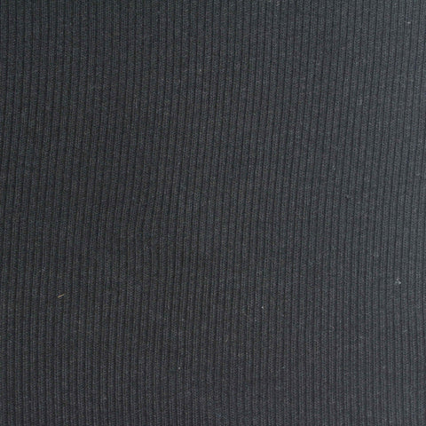 Black Rib Knit, Cotton