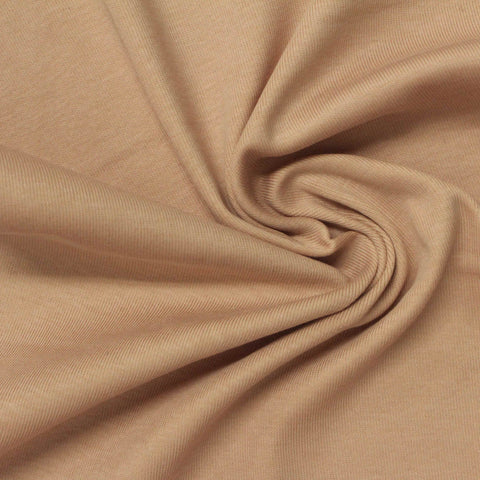 Rib Knit Fabric, 192 gsm, 147 cm — Beige