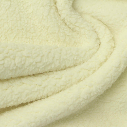 Yellow Textured Sherpa Fleece, Polyester